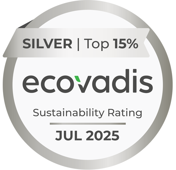 EcoVadis Silbermedaille 2025 | Top 15% Nachhaltigste Unternehmen Weltweit